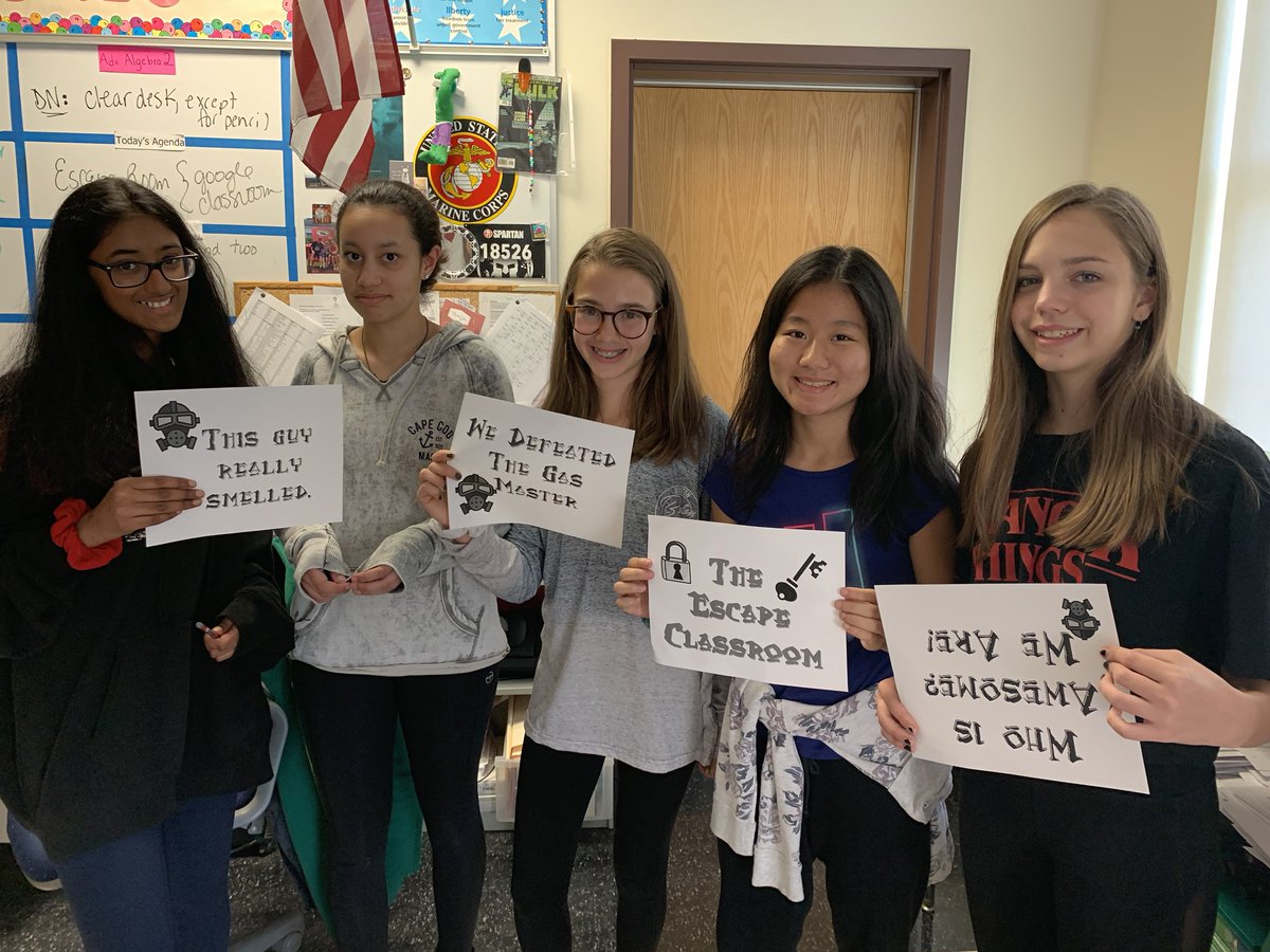 McCallMathClass's tweet image. Our first Escape the Classroom on functions...these kids are amazing!!