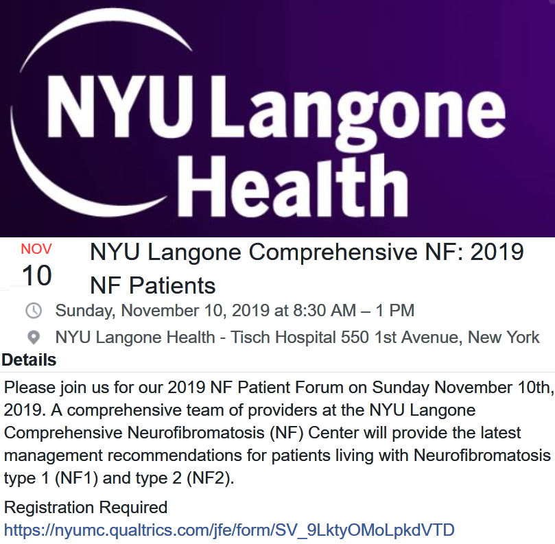 NF2_IS's tweet photo. Event in New York, Hospital NYU: 
#Neurofibromatosis (#NF): Neurofibromatosis type 1 (#NF1) and type 2 (#NF2)
https://t.co/u44Hhioe9Z https://t.co/aRQ9ThMBjT