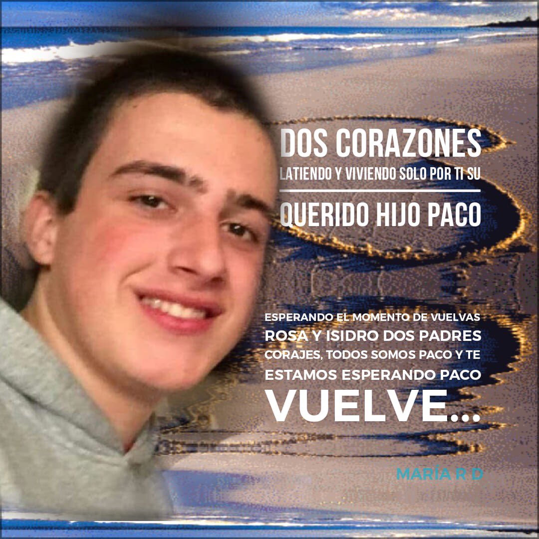 Necesitamos tu RT. Qeremos saber en donde esta nuestro hijo PACO #desaparecido MAS DE CUATRO AÑOS Tlf padre 661 471 962 #buscandoapacomolina  #hackathonemprende