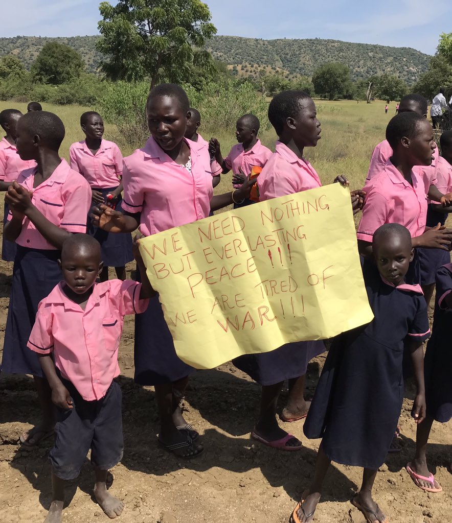 mfjhollingworth's tweet image. What a Joyful occasion this was in #Kauda.  The children are right on the mark, as always! They just want peace &amp;amp; a chance to learn.