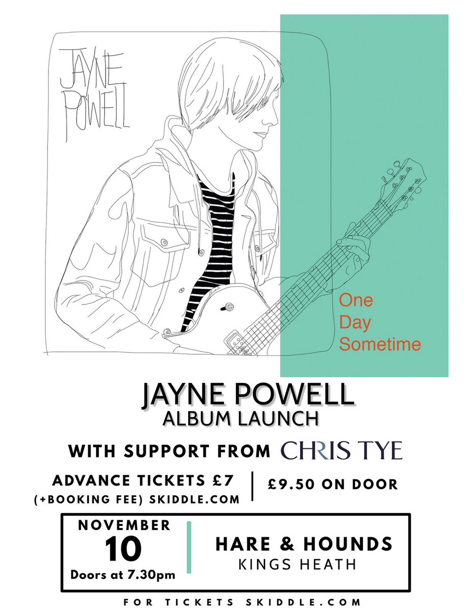 Have you got your tickets yet?! #livemusic #onedaysometime #christye #brumisbrill #brumradio