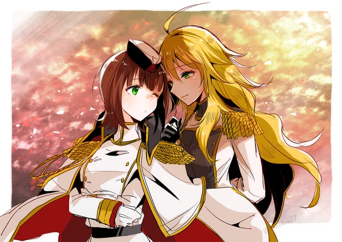ファイナルデイ春香とバスターブレイド美希。春香のカードの台詞や背景で気になって仕方がないので早くドラマCD聞きたいです。刺さる気しかしない 