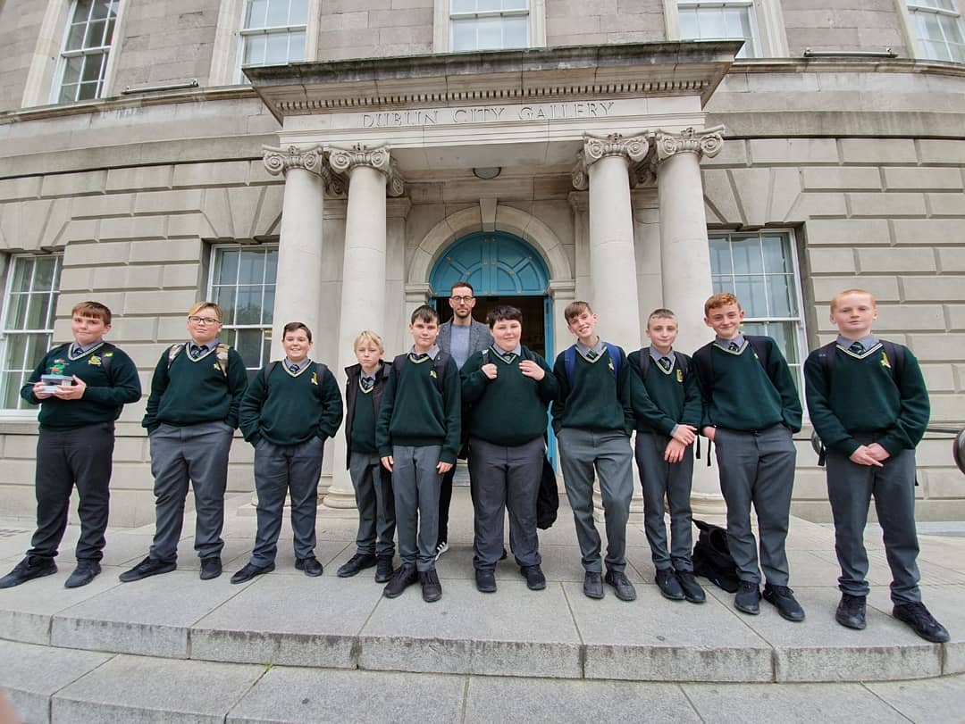 BeneavinCollege's tweet photo. First Years at the @TheHughLane as part of our Arts Festival #artsweek2019 https://t.co/4Y7iVarSuc