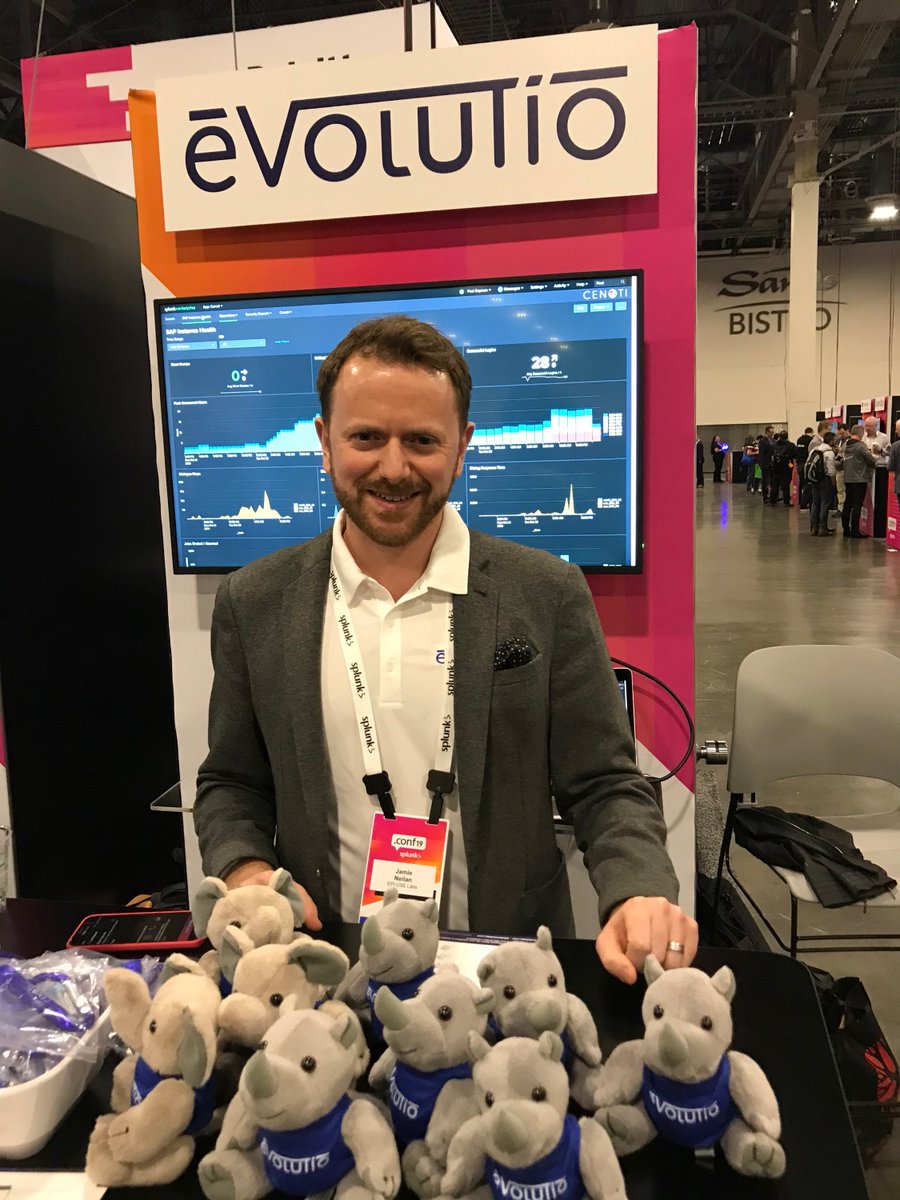 Day 2 of #splunkconf19 ! If you haven't head a chance, head over to our booth at 155 where we launched #Cenoti - the Splunk to #SAP Connector. While you're there, register to win a drone (or pick up one of these cute stuffed elephants or rhinos). @EPIUSELabs