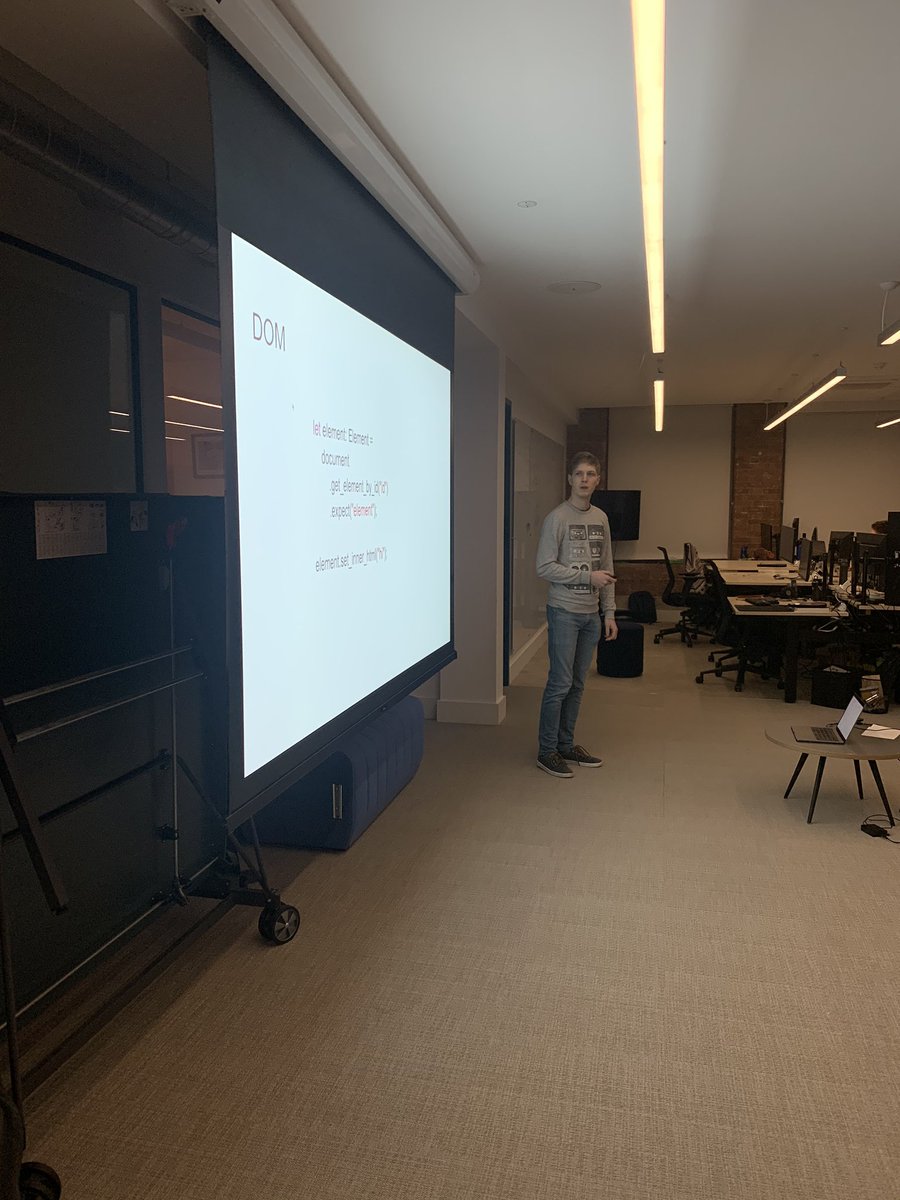 RustLondon_'s tweet image. Now getting into deeper aspects of the @rustwasm toolchain with @svensauleau  #rustwasmldn