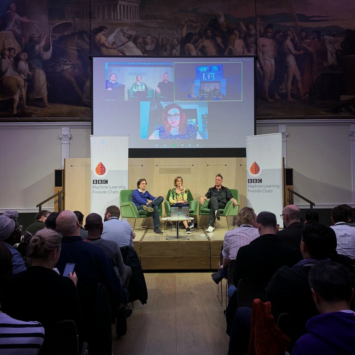 jontutcher's tweet image. Our @BBC_MLFireside chat at @mozillafestival house is well underway! Thanks to all for coming out, and cheers @rsahouse and co for making it all run smoothly behind the scenes!