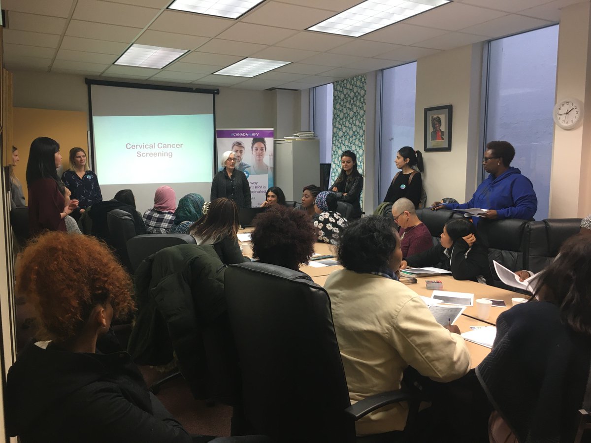 ImmigrantWomen's tweet photo. This "Tea &amp; Topics" session discussed the facts on HPV, information on cervical cancer and its prevention.  Spread the word, not the disease.  Join us next time. #IWSO #TeaTopics #HPV #Prevention #CervicalCancerScreening https://t.co/lGC7tUhsme