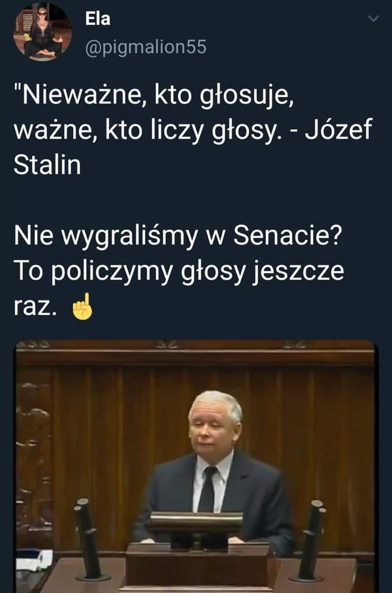 _mkosa_'s tweet photo. Według fanatyków, wzorzec 🤦🏻‍♂️ #Senat https://t.co/ONCjVkVOEx