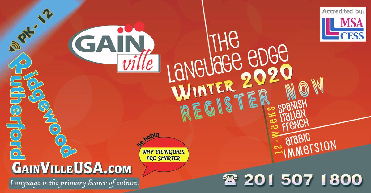 New Winter 2020 classes just released! REGISTER NOW! #earlybird  applies! #GainVille #LanguageLearning #Bilinguals #Rutherford #tinyvictories #bilingualkids #ActiveKids #expatkids #expatfamilies #Bilingual #FutureReadyNJ #GetCertified #NJed #K12 #edtech #NJITclear #K12