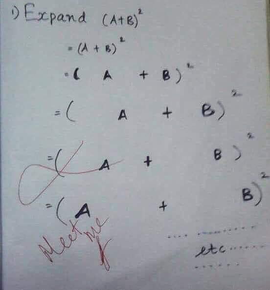 ganapoman's tweet photo. Matemática no seu melhor... Adorei especialmente o... Etc... https://t.co/GQzbb5EN9g