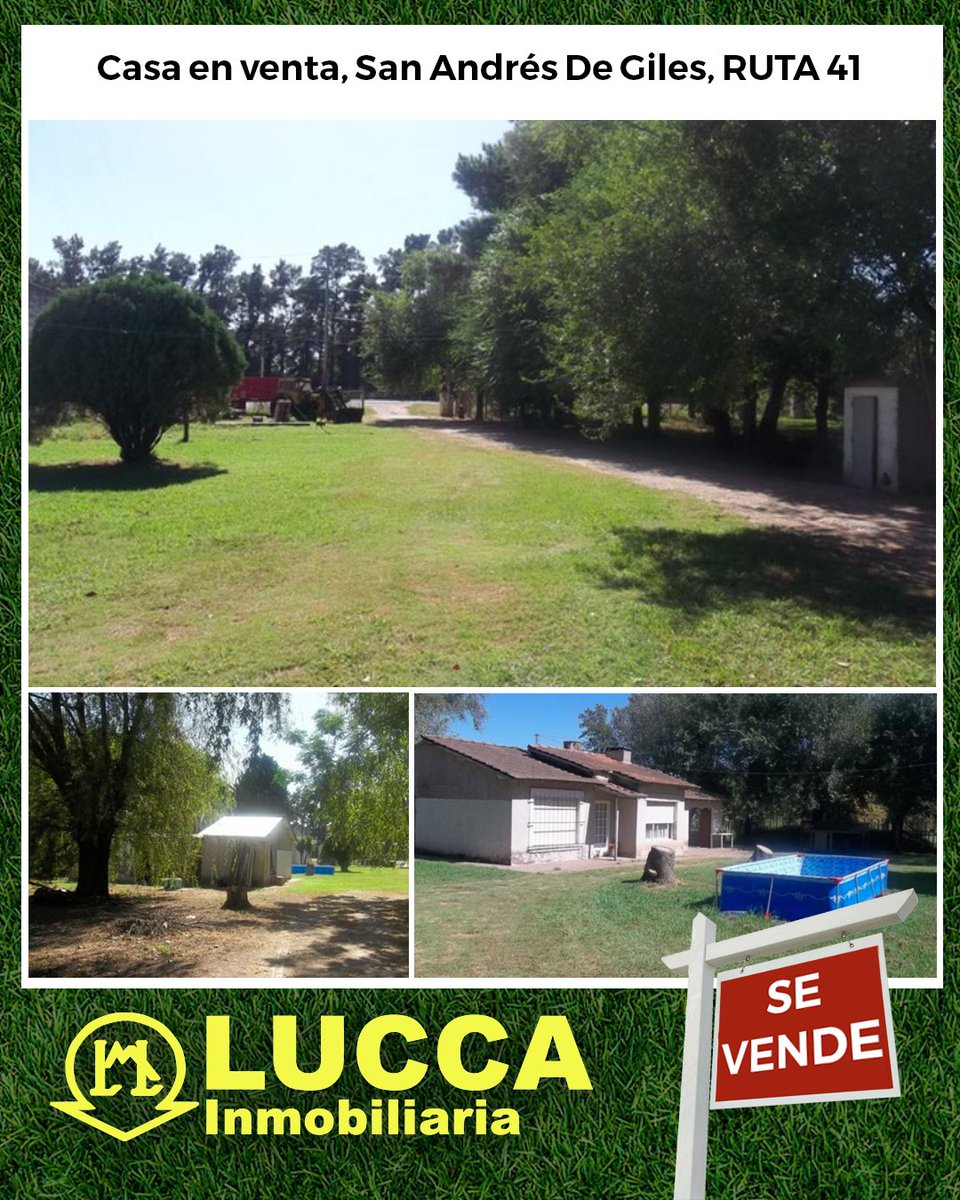 luccaInmo's tweet image. Parcela de terreno de 2848 m2, con una ubicación excelente para uso a casa de fin de semana o bien comercialmente, cuenta con una propiedad principal compuesta por 2 dormitorios, cocina- comedor y baño y galpón de 130m2.

luccainmobiliaria.com.ar/detalle/venta/…