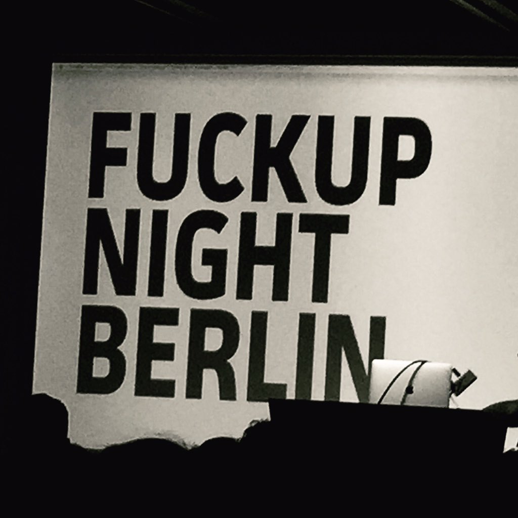 FuckUp Night mit Speakern, die den Mut besitzen, Menschen an ihren großen + kleinen Katastrophen teilhaben zu lassen. Ihre Geschichten vom Scheitern ihrer Projekte inspirieren und ermutigen sowie öffnen die Augen für neue Wege und Denkmuster.
#fuckupnight #berlin #komfortzone