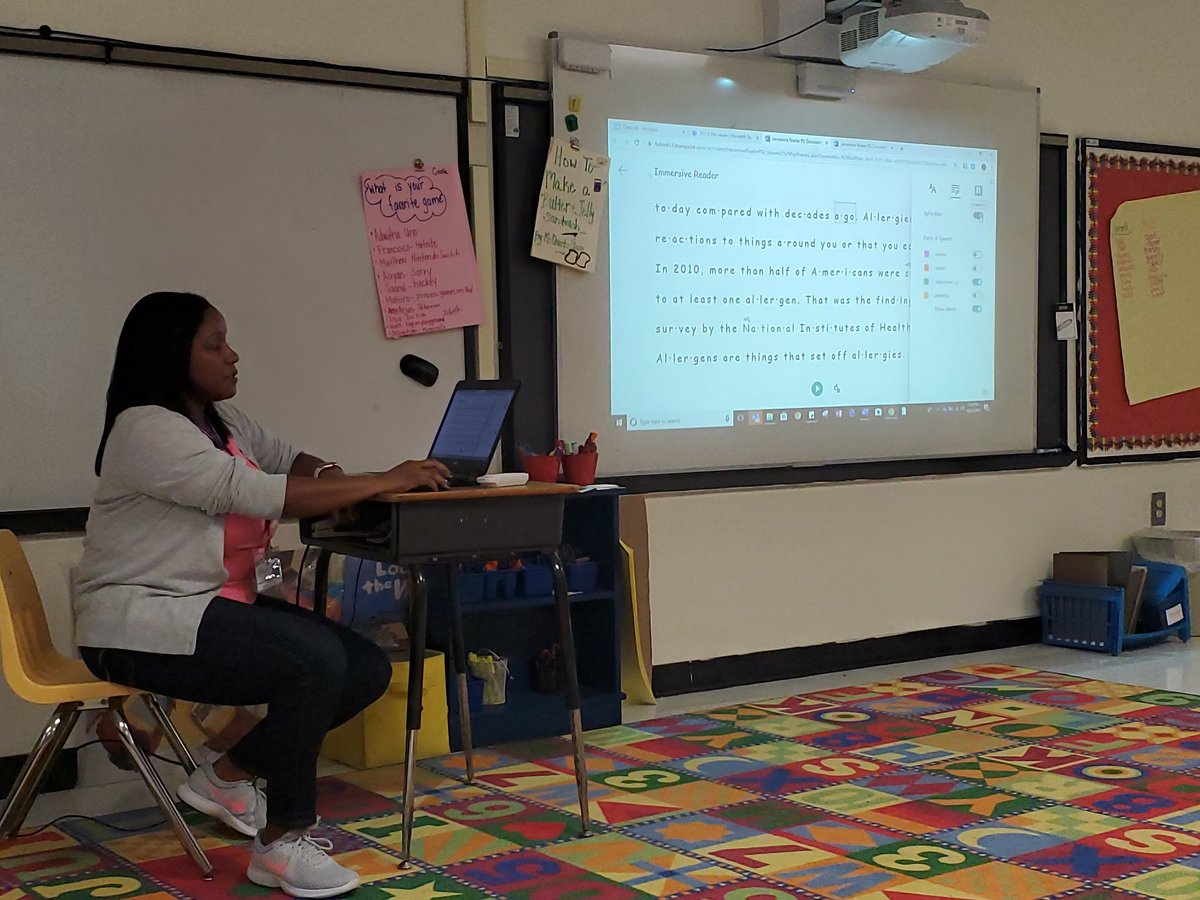 SauzierIRR's tweet photo. @MrsScottMOE teaching us about the immersive reader function in @Office. #blowingourminds #amazingtool https://t.co/GyKshIziDB