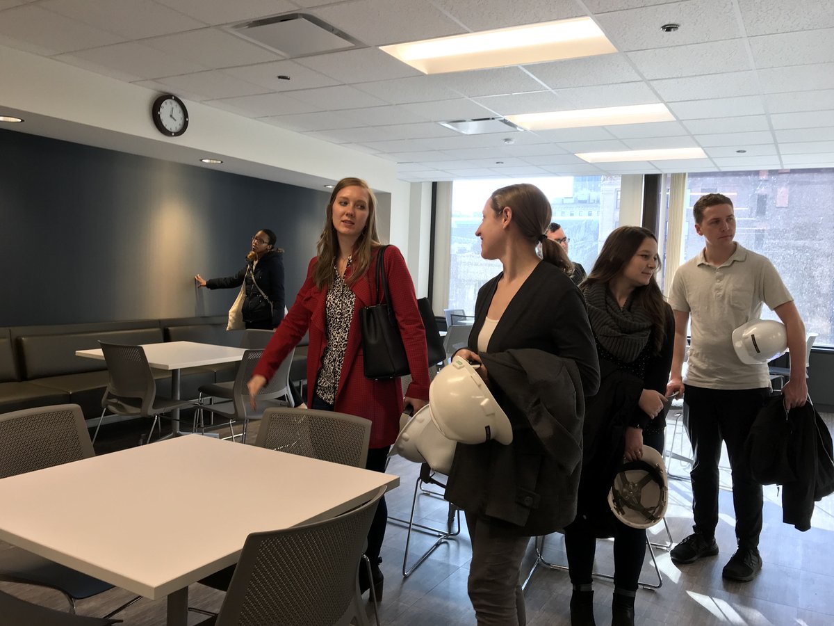 HolabirdRoot's tweet photo. Holabird &amp; Root’s Emerging Professionals Group recently had the pleasure of touring the renovated headquarters we designed for the Chicago Housing Authority.  So exciting to see this space coming together for our long-time client @thechatweets. https://t.co/2UEtTasIES
