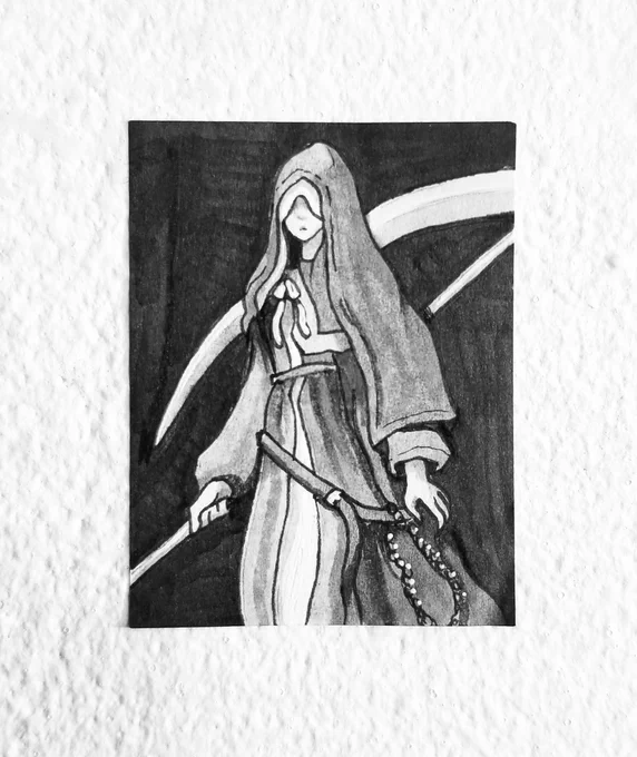 #inktober 18: Sister Friede from #DarkSouls3 Ashes of Ariandel DLC
#Inktober2019 