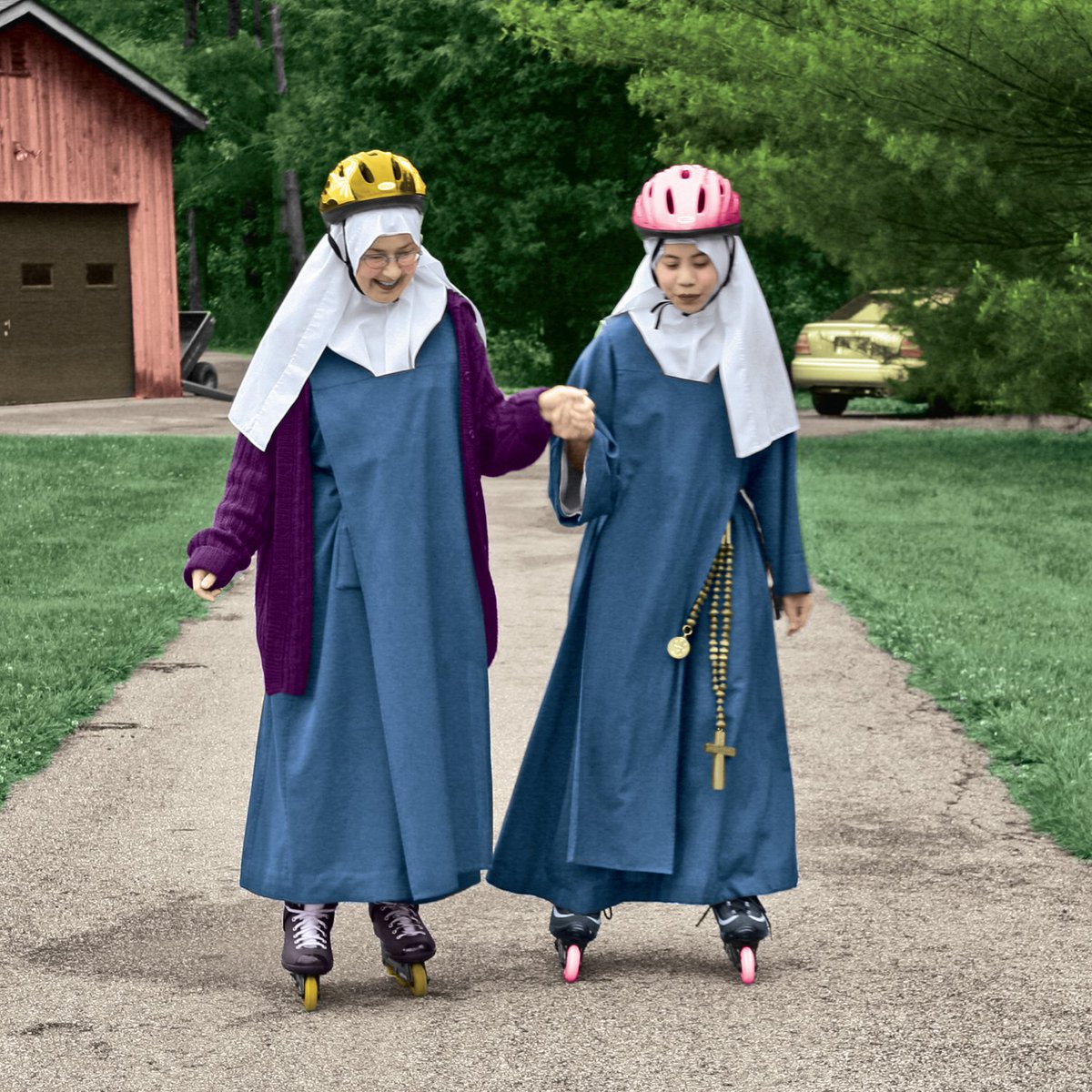 WorkmanPub's tweet photo. “No separation of church and skate.”
—
From the Nuns Having Fun Calendar 2020 (as featured on @TheEllenShow)
https://t.co/8kF4Ne8I85 #catholic #funny #lol #calendars #nunshavingfun https://t.co/cDm1EyaH1a