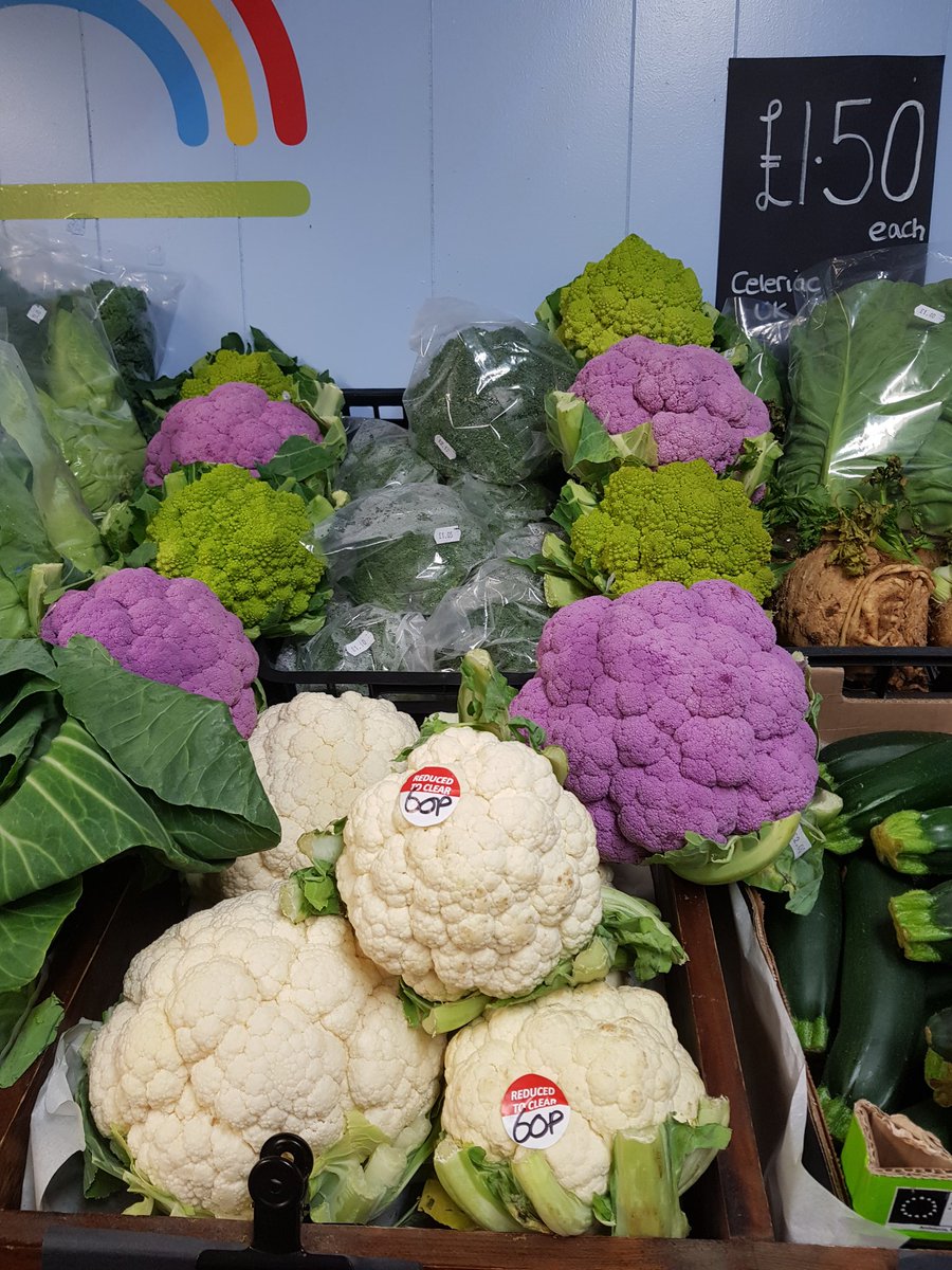PURPLE BROCCOLI???!!! these keep their colour if steamed! Not boiled! #farmshop #veggie