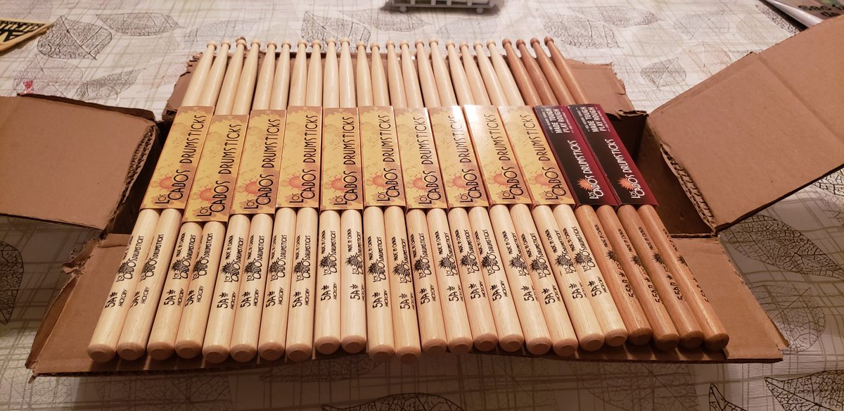 Thank you <a href="/loscabossticks/">Los Cabos Drumsticks</a> 😁🥁😍
#loscabosdrumsticks #LCDArtistFam