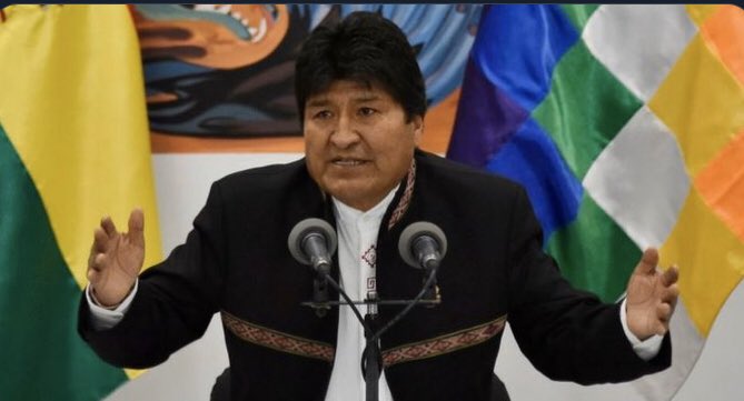 <a href="/NicaraguaInf/">Nicaragua Informa</a>  | En Bolivia convocaron a un paro Nacional indefinido, las movilizaciones son masivas, sin embargo Evo sigue diciendo que lo que sucedió hace unos dias con su reelección no es más que la decisión de un pueblo que vive en prosperidad, creo que Evo, Ortega y Maduro🆘