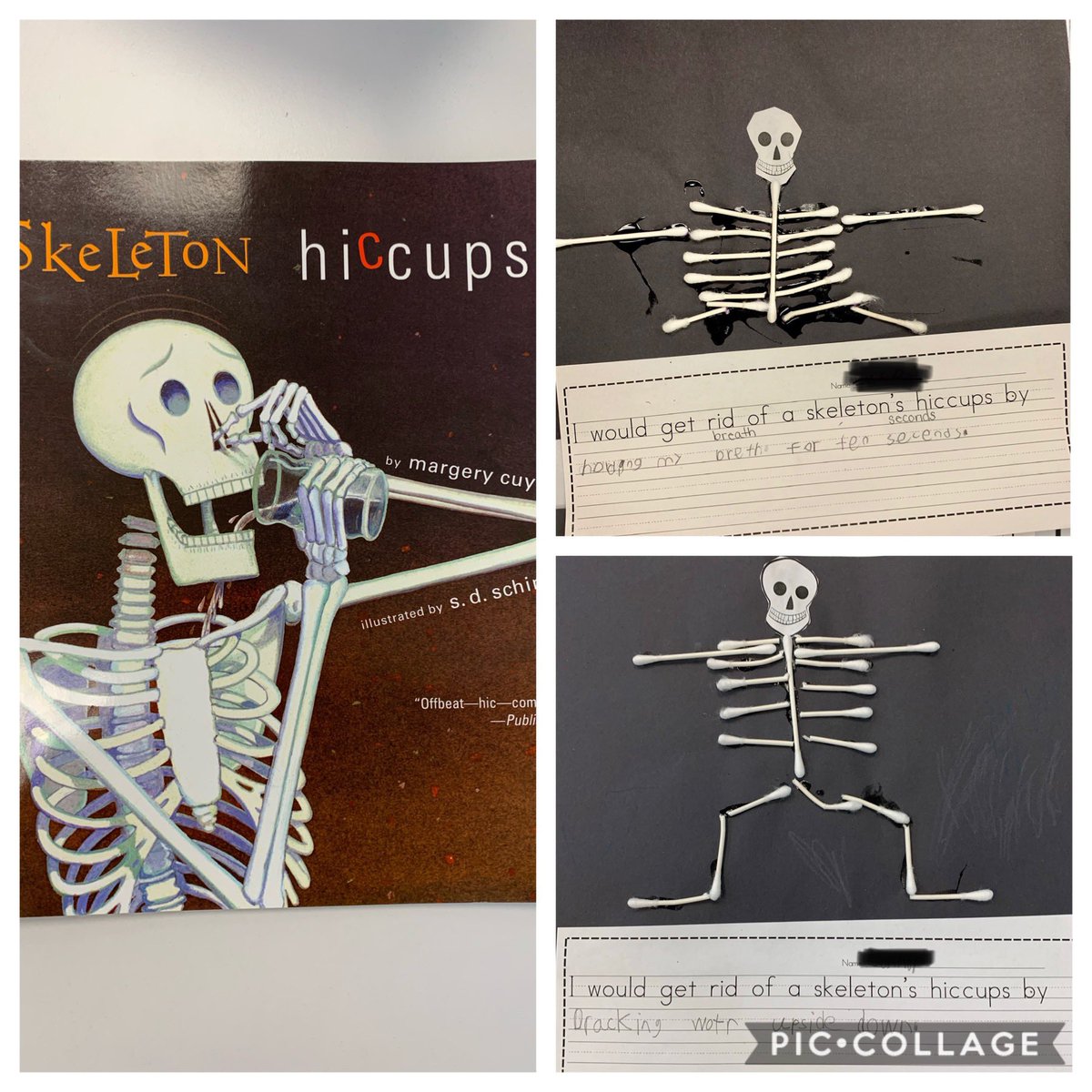 MrsPhillipsLMS's tweet photo. Grade 1 Ss create their own skeletons after reading Skeleton Hiccups! #SESLibrary #SESSharks https://t.co/wProjoXAO6