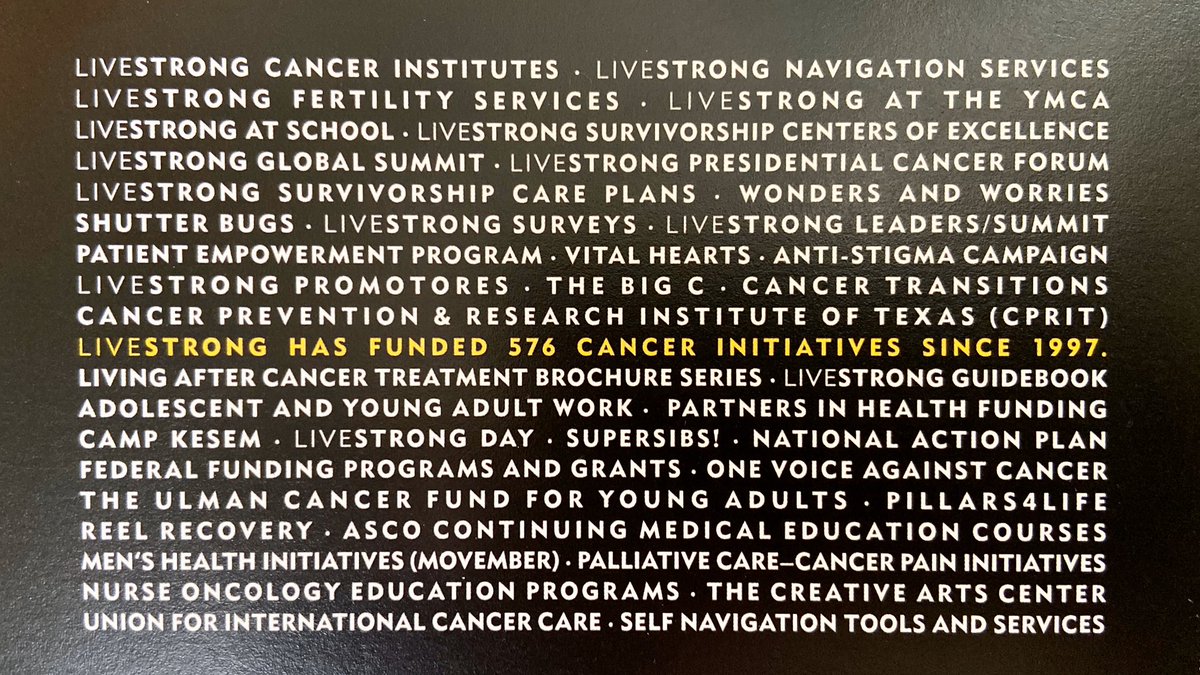scottjoy's tweet photo. Thank you @LIVESTRONG for 23 years of improving the lives of people affected by cancer, now! #OneInTheFight https://t.co/pO4BRUe8dS