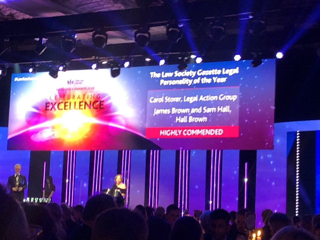 DivorceAdviser's tweet photo. Jimmy Bubbles and I are absolutely #delighted to receive the high commended award for “#Legal personality of the year” at the @lawsocgazette #LawSocAwards for contribution to the #savefdac campaign. #welldone to the whole #team at @HallBrownLaw and everybody who contributed. 👏 https://t.co/rG4AosyatQ