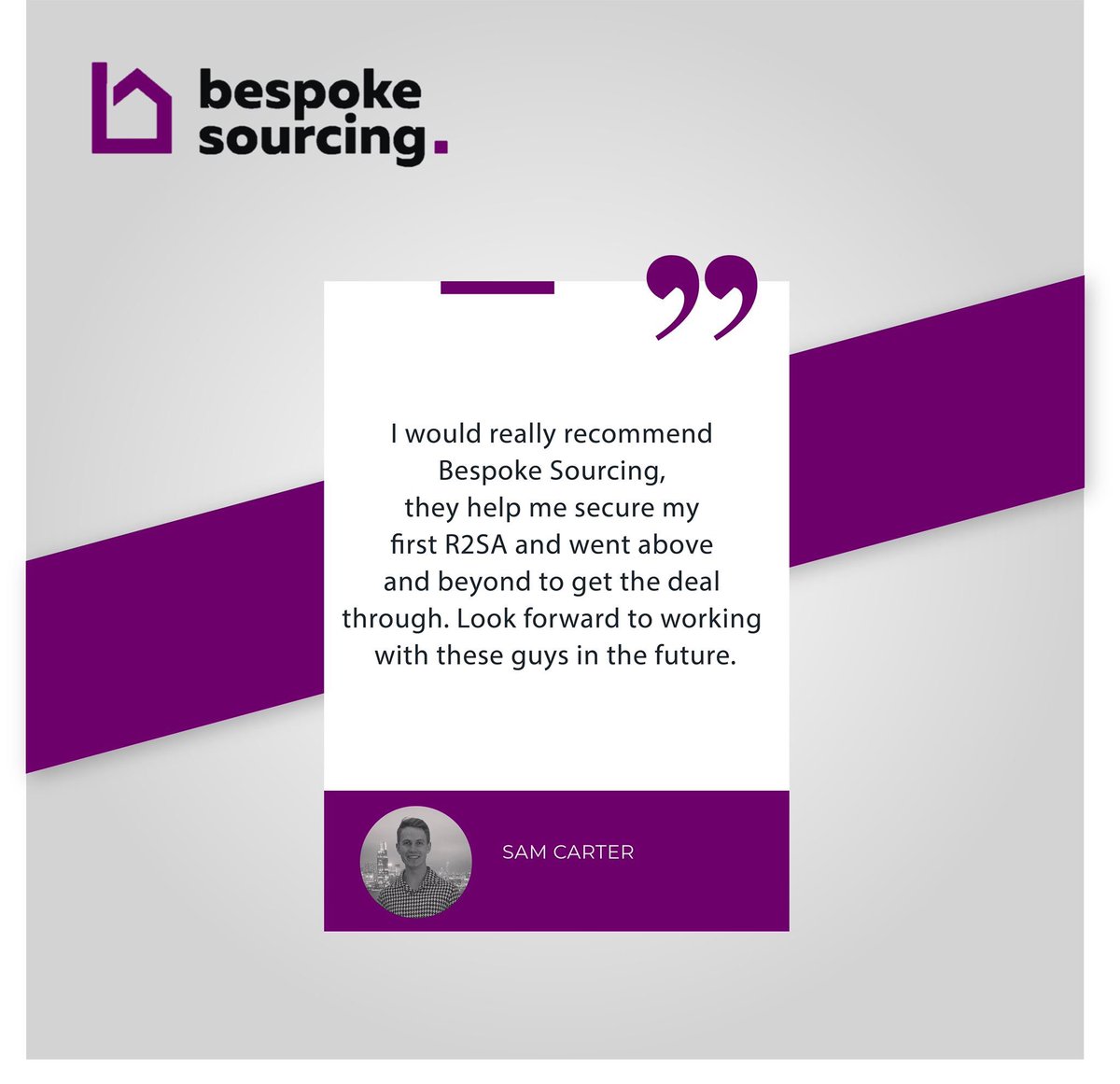 bespokesourcing's tweet photo. We love hearing positive feedback from the brilliant people we work with! https://t.co/g9yDLeyazZ