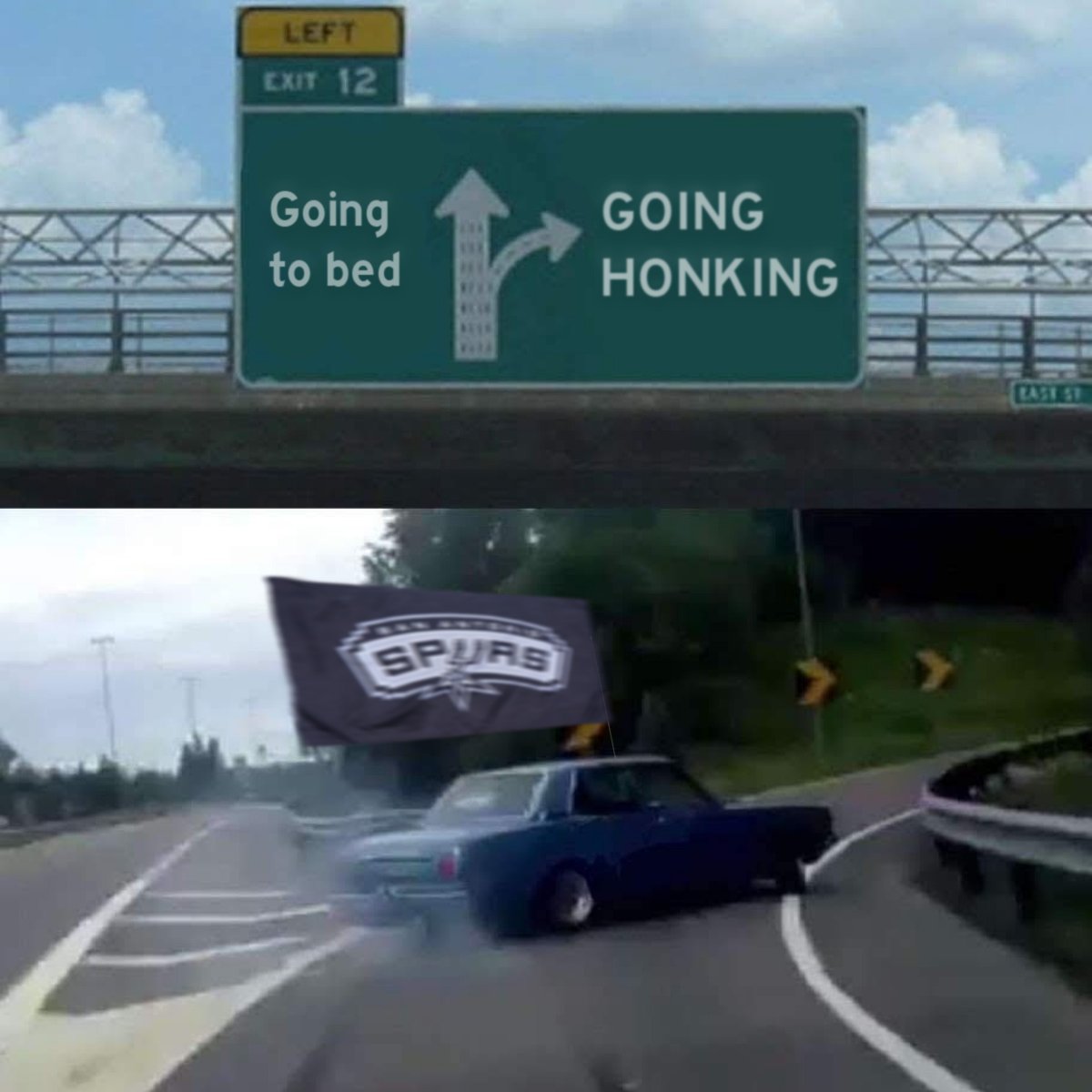 Ron_Nirenberg's tweet photo. It's opening night. Please honk responsibly, #satx. #GoSpursGo! https://t.co/gvQcZE4zv6