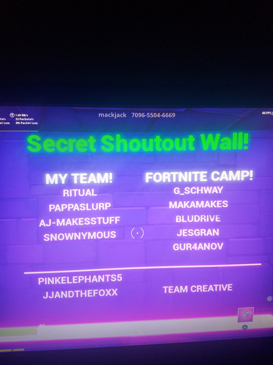 Chill_Trill_'s tweet photo. Found the secret wall #Secretwall #fortnite @FortniteGame https://t.co/76eshDXnz0