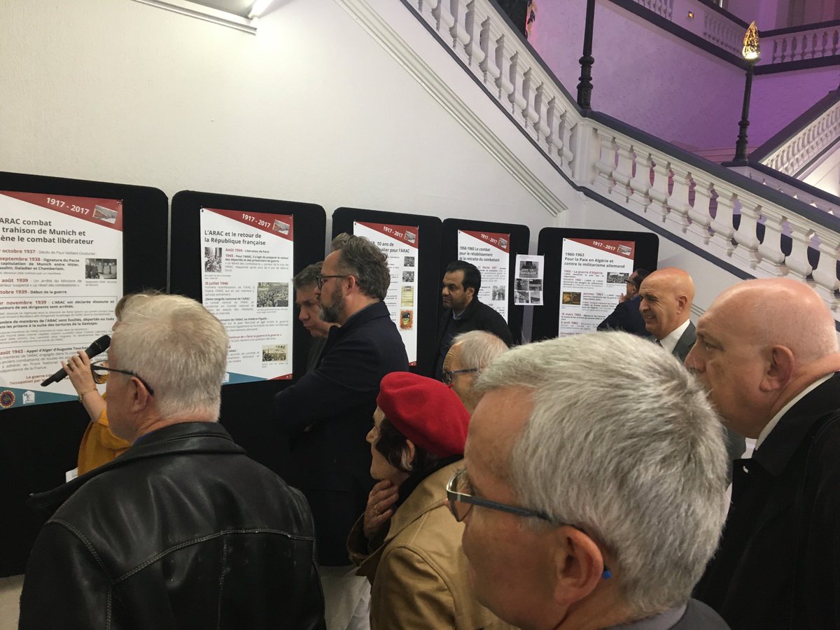 AtlyGbt's tweet photo. Exposition sur l’histoire de l’Association Républicaine des Anciens Combattants et Victimes de Guerre. Pour que l’histoire ne se répète pas ...
« Un peuple qui oublie son passé se condamne à le revivre » Winston Churchill
#EnMarche #PatrickRevelli https://t.co/b8FGYAuJvZ