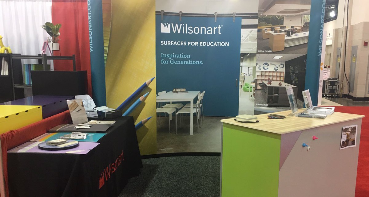 Wilsonart's tweet photo. We're unveiling innovations and inspiring generations at #EdSpaces booth 1149 #education #WednesdayWisdom https://t.co/TooFpVM2Jy