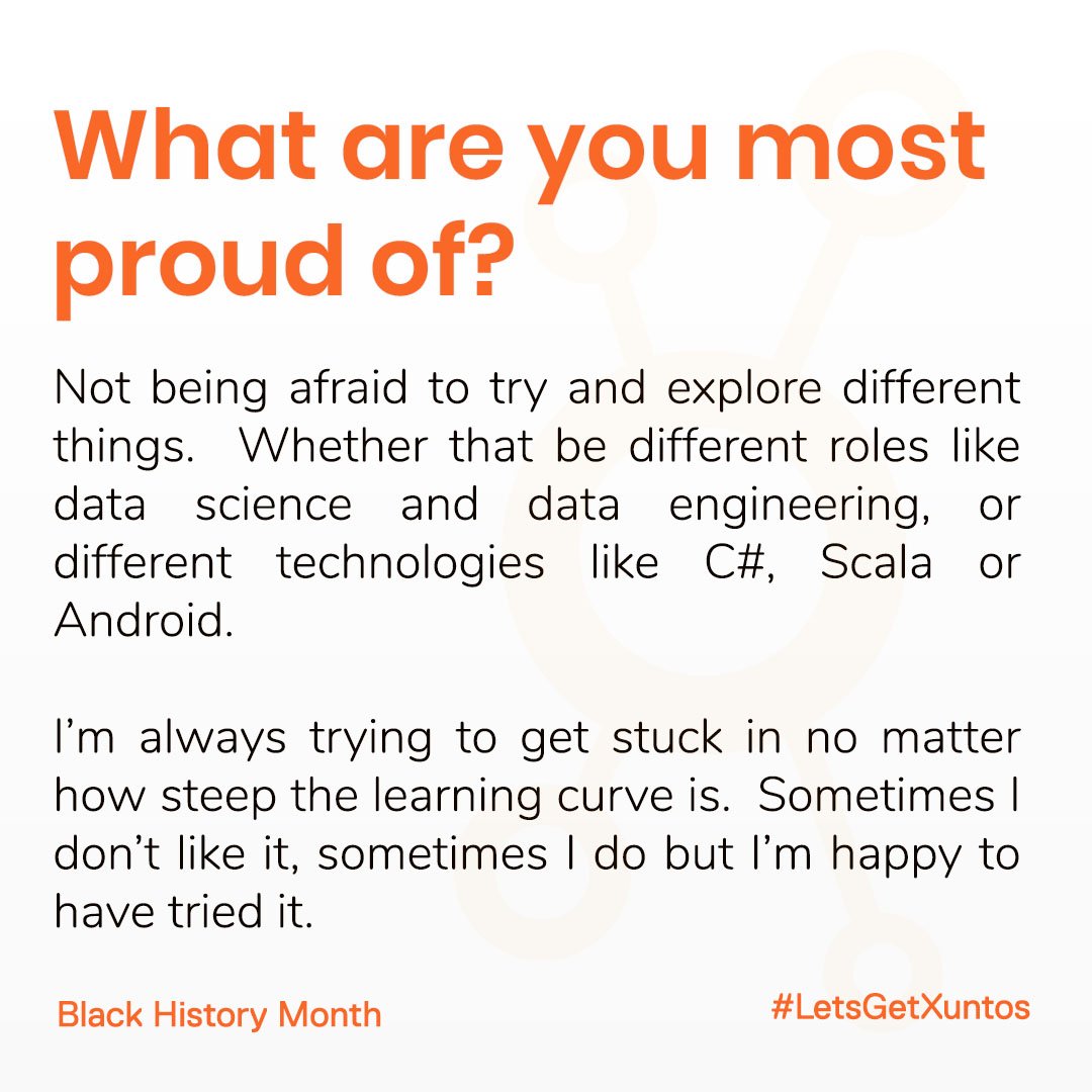 xuntos_'s tweet photo. Meet Bolaji, an Applications Engineer #LetsGetXuntos #BlackHistoryMonth https://t.co/wz5KnZLQNY