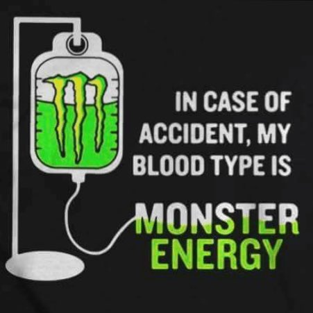 A friend sent me this...sad but true! #MonsterAddiction