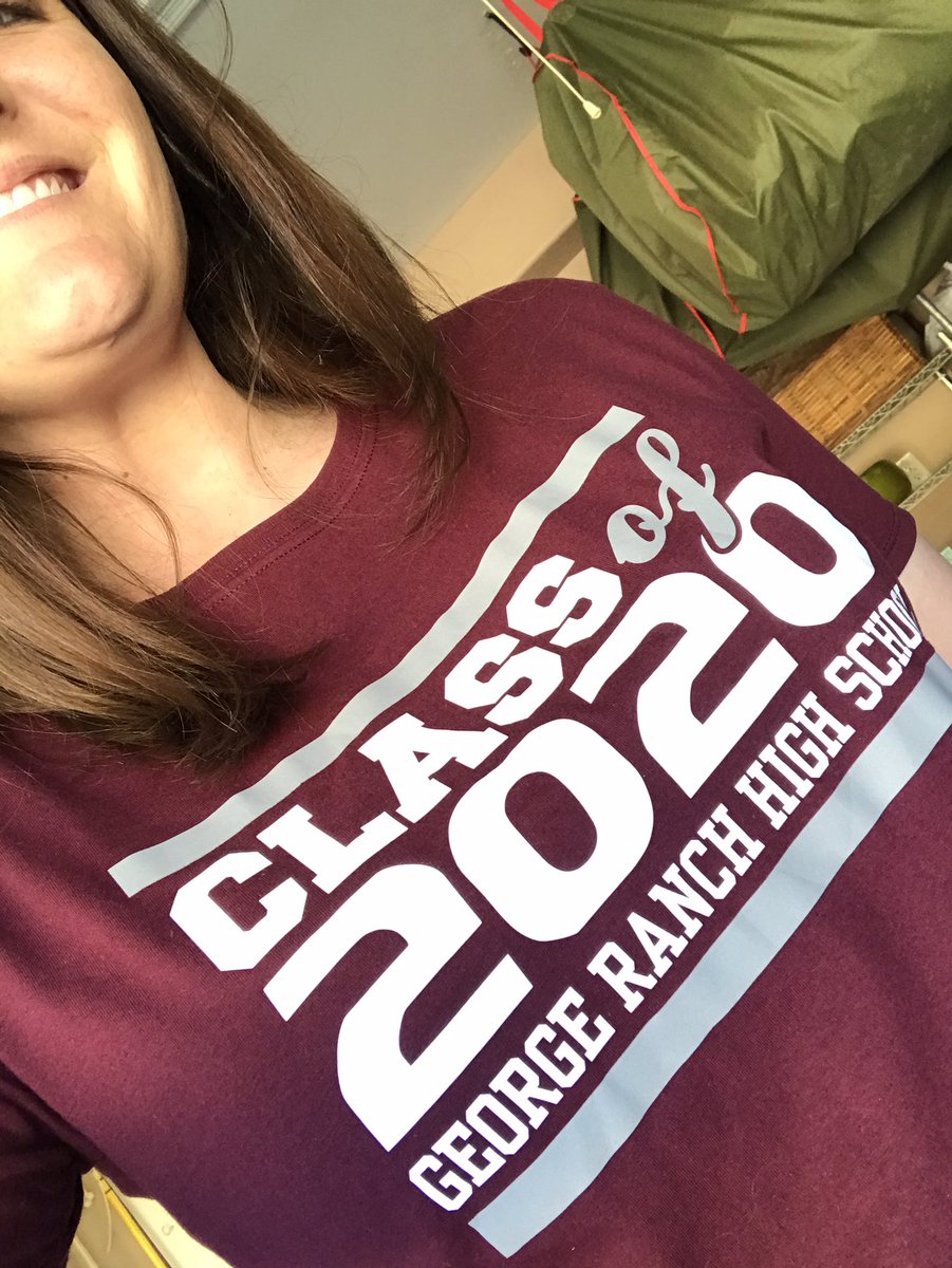 Stole my daughters shirt! Class off 2020 with 20 years experience #GRHS #ClassOf2000