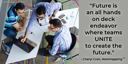 nextmapping's tweet photo. #future is an #AllHandsOnDeck endeavor where #teams unite to #CreateTheFuture
@cherylcran #EngagedCulture #AnticipateTheFuture #NavigateTheFuture #NextMappingTheFuture #FutureOfWork https://t.co/TywbwEyquk