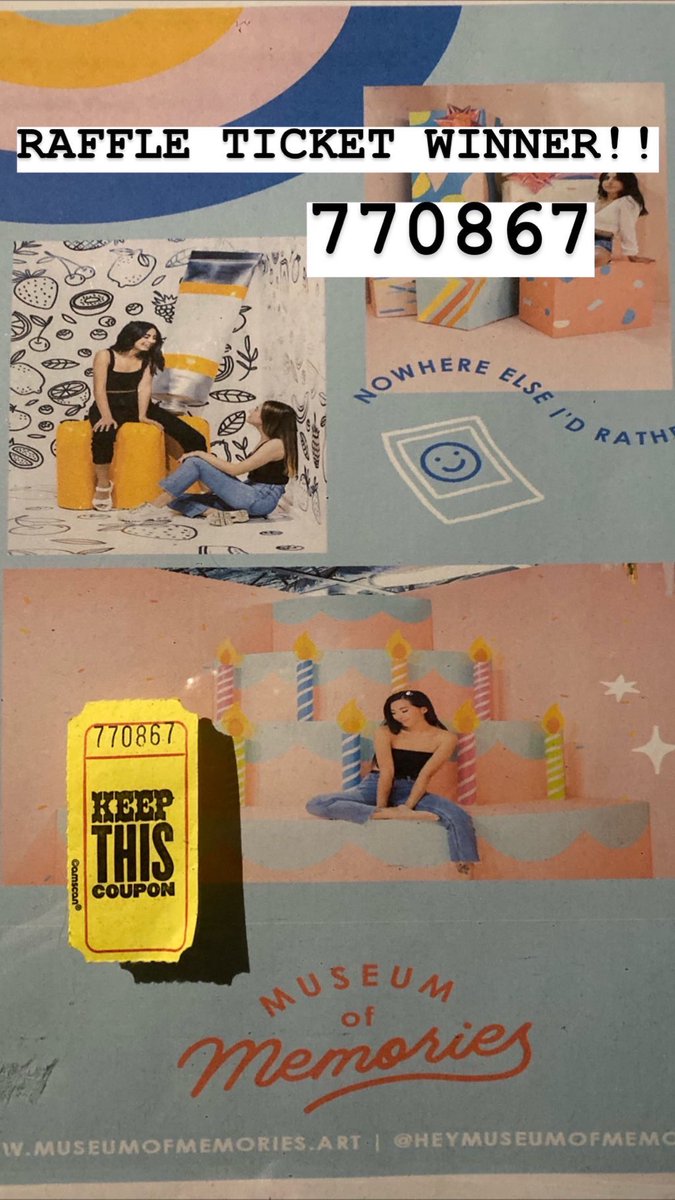 Here are the raffle winners!!! ✨✨✨