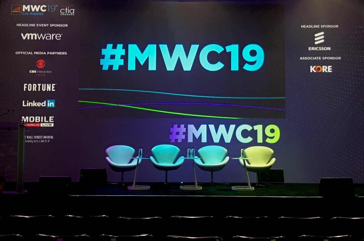 Synchronoss's tweet photo. Mary Clark is about to hit the stage for the IoT in Retail session here at #MWCLA. #IoT #Retail #CX https://t.co/jwa00qQH7l