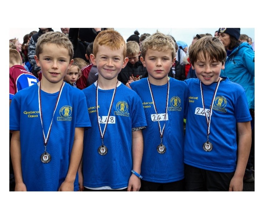 Allianz Cumann na mBunscol
Cross Country
Friday October 18th Renmore Park

Well done to the Junior Boys Silver Medallists from Gaelscoil Dara