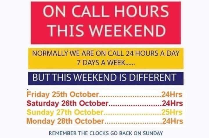 Buxton_MRT's tweet image. All of the team’s volunteers are on call 24-hours a day. This weekend is a little different!

#SpringForwardFallBack
#clocksgoback