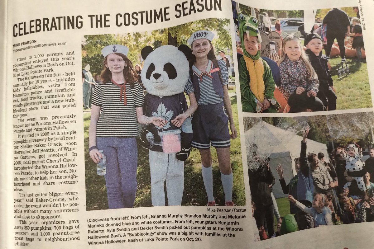 WinonaHalloween's tweet photo. We're Front-Page-News!!
Thanks to the @StoneyCreekNews for attending our event this weekend! 
We don't mind the attention - we're very proud of our event!

#Spooktacular #Fangtastic #WinonaOnt #StoneyCreek #LakePointe https://t.co/pZPi3MKU1k