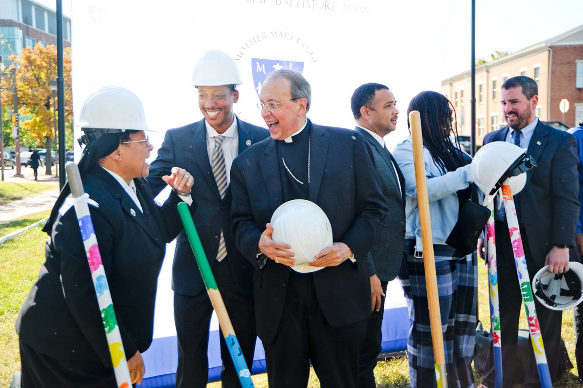 ArchbaltSchools's tweet photo. More than 200 people came out today to celebrate the groundbreaking of the Mother Mary Lange Catholic School - The first Catholic School to be constructed in Baltimore City in more than 60 years! #AOBCatholicSchools #RiseAbove #MotherMaryLangeCatholicSchool https://t.co/7A3eAET2nB
