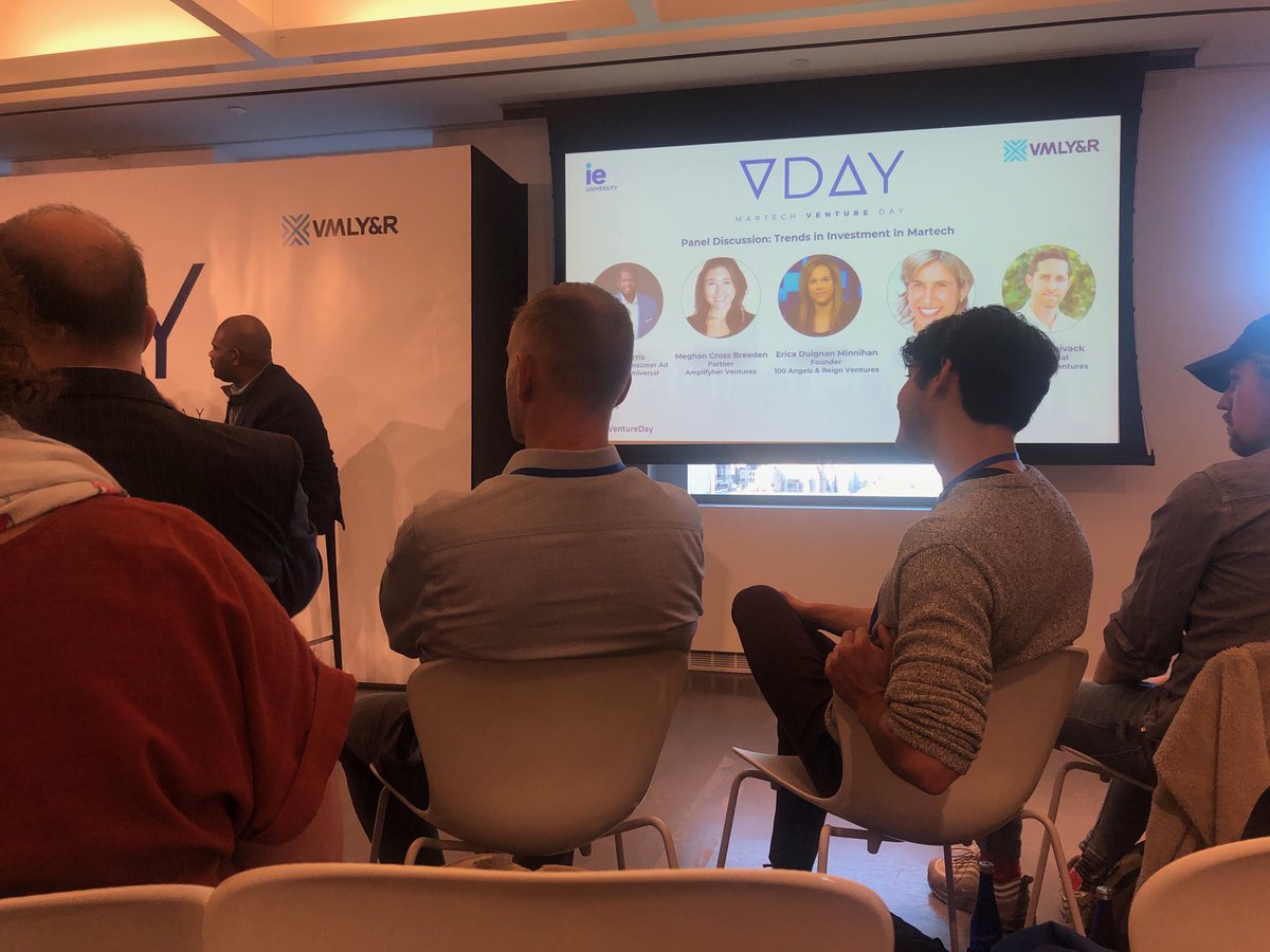AssadiGit's tweet photo. @globalchamnyc #Martechventureday ⁦@IEbusiness⁩  ⁦@VMLYR⁩. panel discussion: Trends in Investment in Martech...founders - 3ts’  according to ⁦@ericaminnihan⁩ Trust, Tenacity , Traction https://t.co/oTcL42YLYu