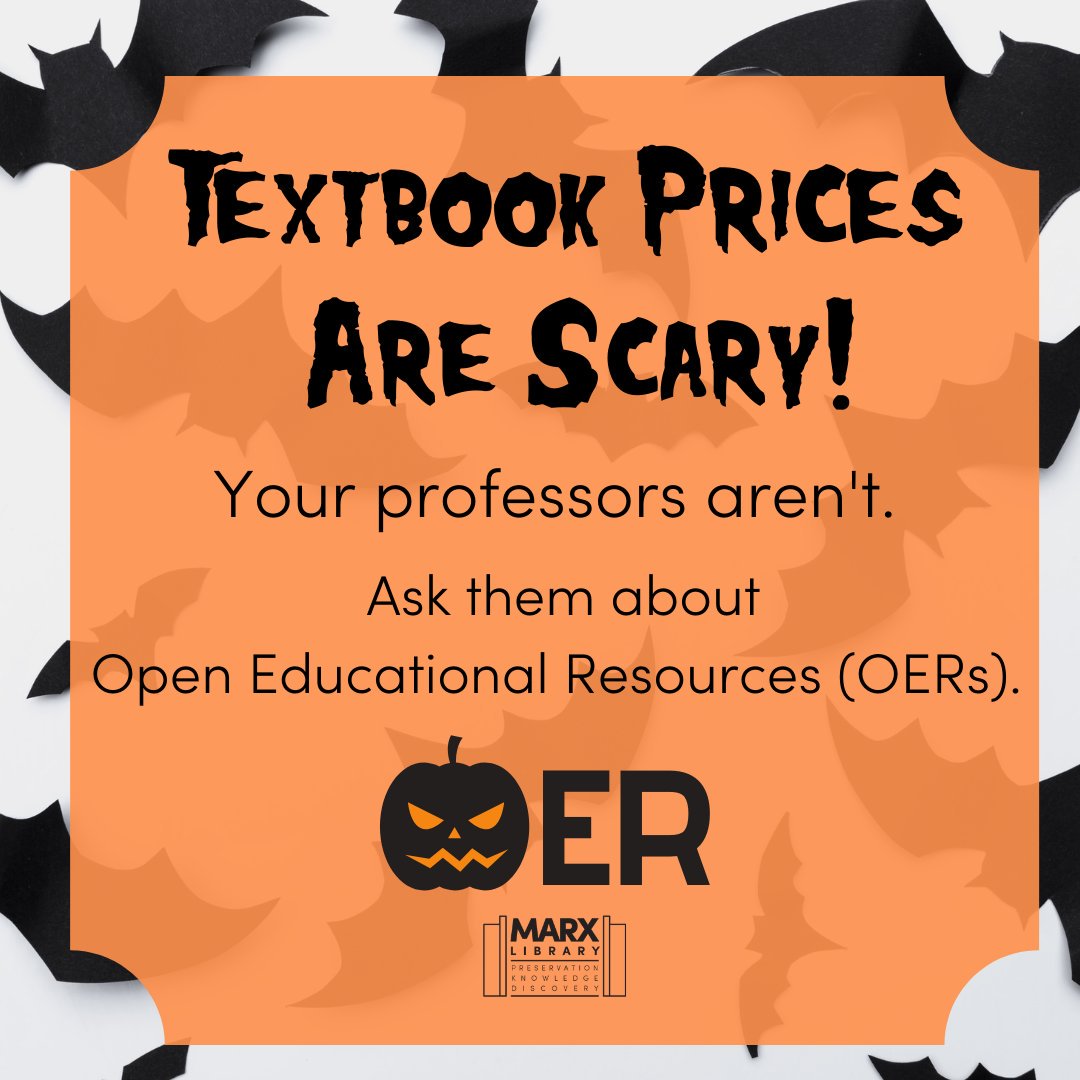 BethRugan's tweet photo. Happy #OAWeek! Getting the conversation started about #OER at my library #textbookbroke #OER #LeadOER https://t.co/erZwUKTpz2