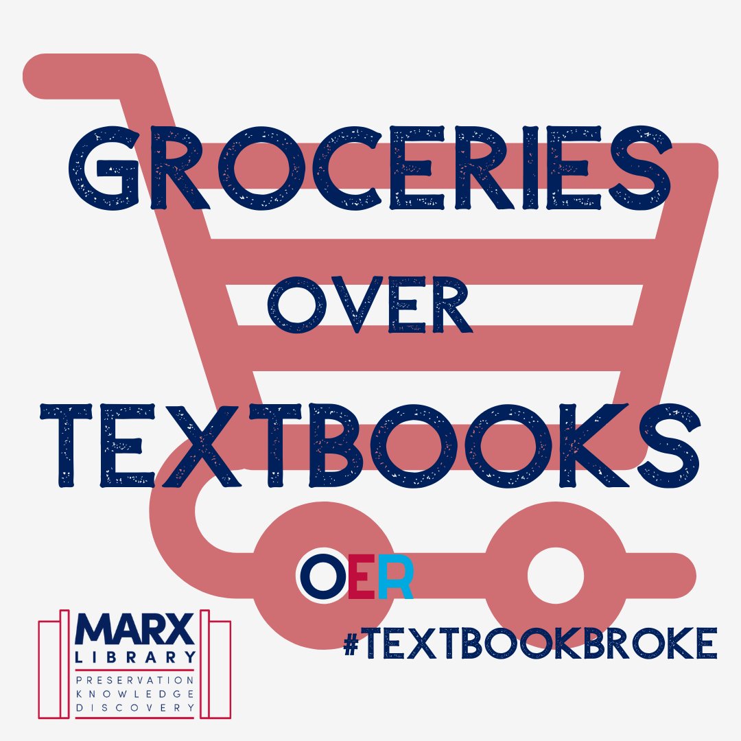 BethRugan's tweet photo. Happy #OAWeek! Getting the conversation started about #OER at my library #textbookbroke #OER #LeadOER https://t.co/erZwUKTpz2