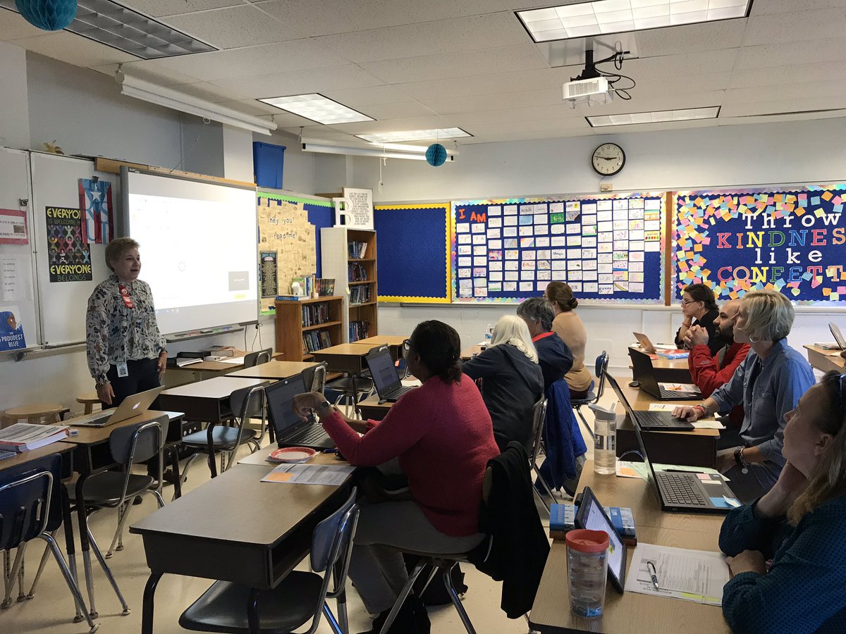 WMS_ELA's tweet photo. Ms. Jackson sharing out at our ELA Department meeting! #WMSreads #WMSwrites #BelieveIn https://t.co/WIdsZhxWZp