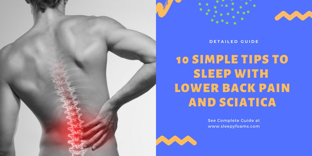 sleepyfoams's tweet photo. How to Sleep With Lower Back Pain and Sciatica? 10 Simple Tips
https://t.co/Dyj6eQhICH
#howto #sleep #backpain #sciatica #10tips https://t.co/Yy2SE6xM4b
