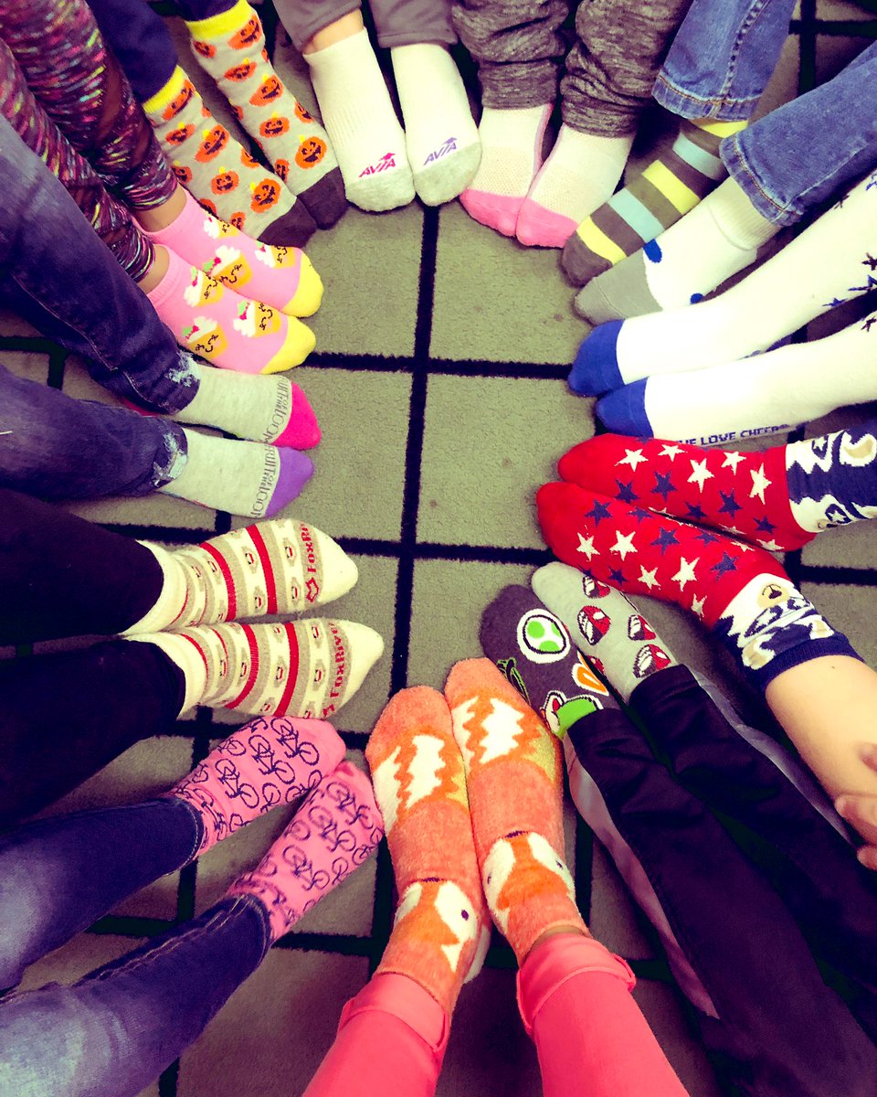 Crazy Sock Day fun 🧦Gotta love it when our crew asks to use this picture as a math number talk 🙇🏼‍♀️🙇🏻‍♂️🙇🏽‍♂️🙇🏻‍♀️ #mrswalkerscrew #numbertalkimages #crazysockday