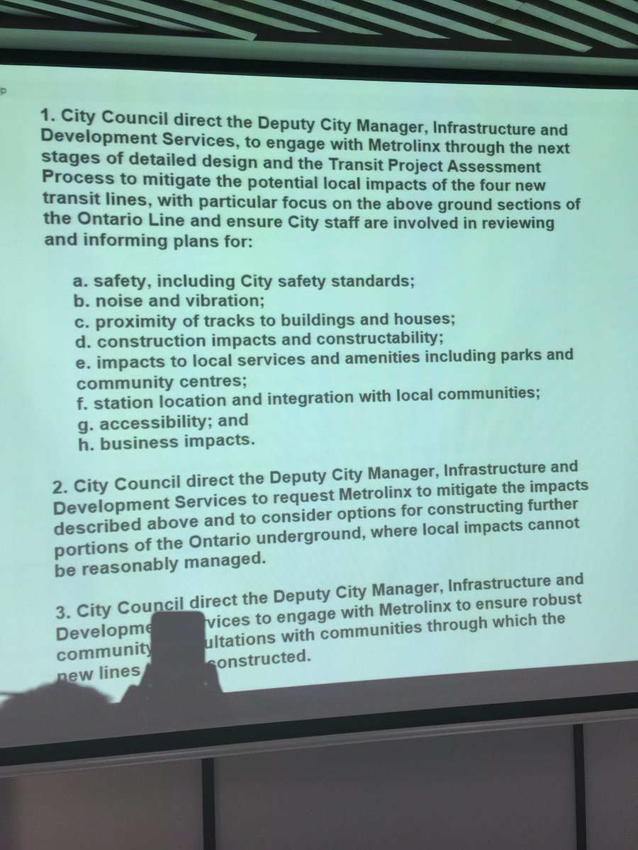 ⁦Great motion by ⁦<a href="/TorontosMayor/">John Tory</a>⁩ at Executive addressing many community concerns from deputants today. Great job #Leslieville and #Riverside