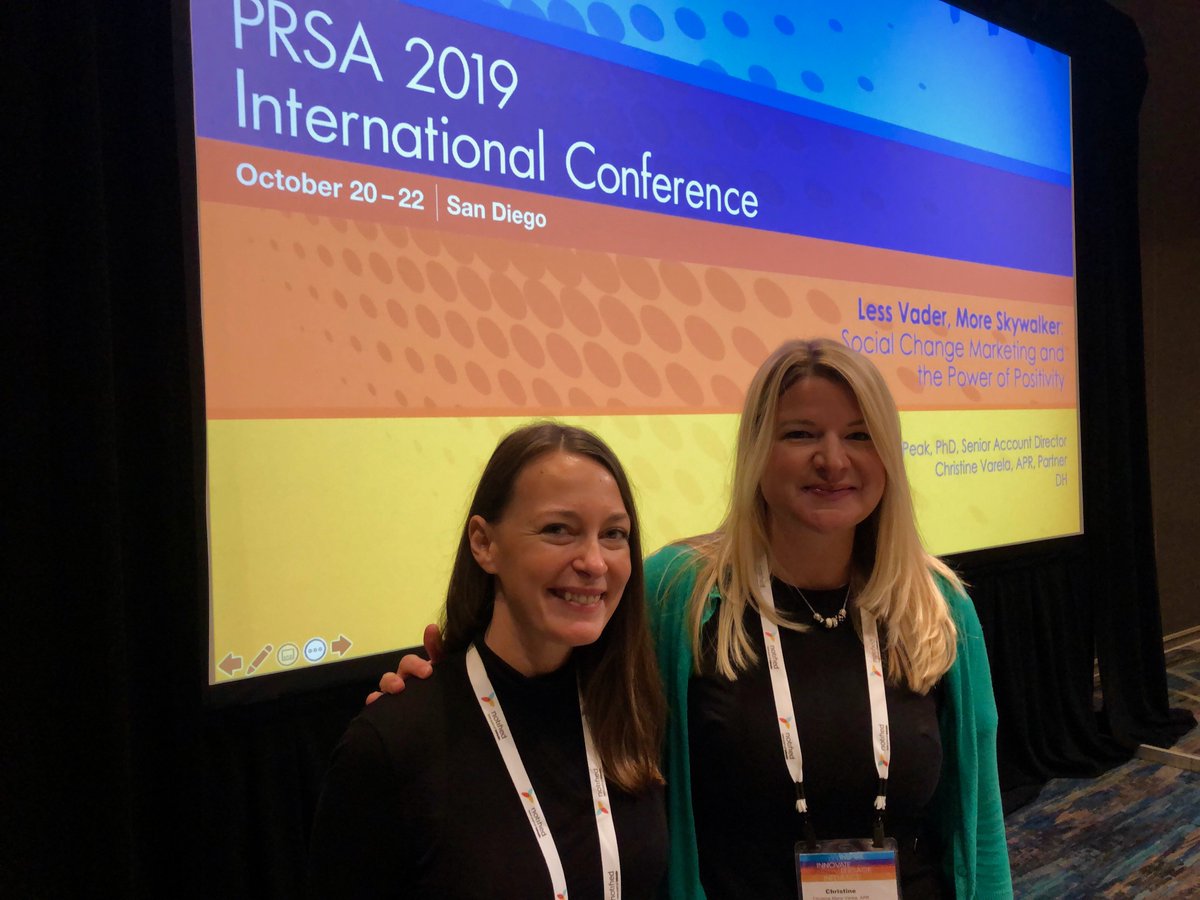 That's a wrap on #PRSAICON 2019! Mallory and Christine were speakers at this year's international conference — thanks to everyone who attended our session about Social Change Marketing. We'll share a blog with big ideas from the conference soon! 

#WeAreDH