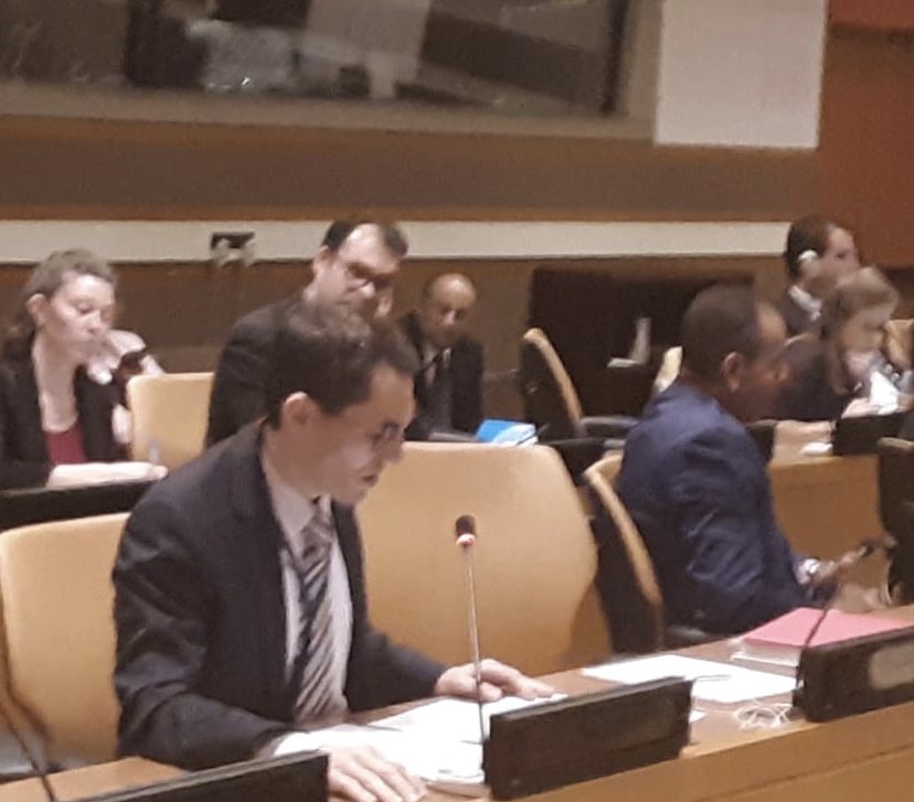 Monaco_ONU's tweet photo. #Monaco was proud to co-sponsor the briefing given by UN Special Rapporteur on Human Rights and the Environment, Mr. David Boyd, together with @CostaRicaONU @FijiMissionUN @UNEP. Youth Climate Activist, Renee Flores, reminds us our commitments took during #74UNGA @UNICEF https://t.co/4kbJxTbZOU